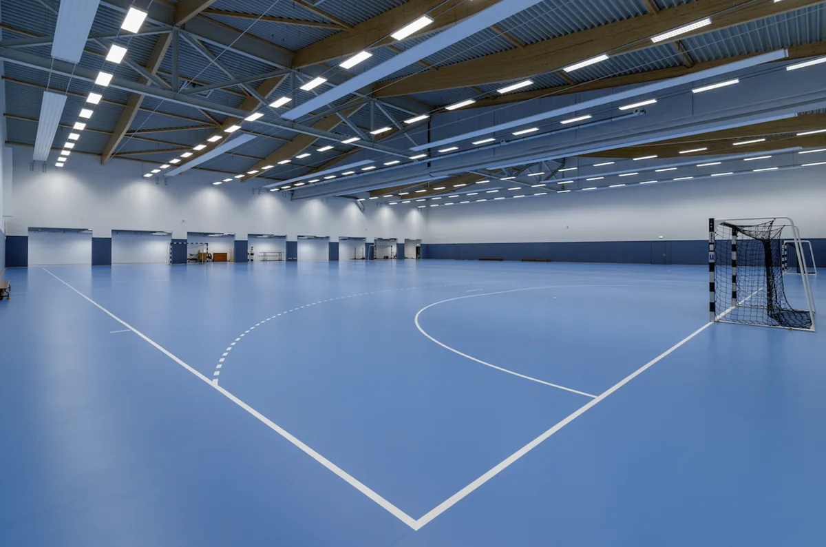 Sol sportif Gerflor de gymnase à Lyon par JB Service